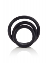 3x Cockring Calex Rubber Preto