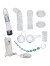 Kit Brinquedos Sexuais Cristal Transparente