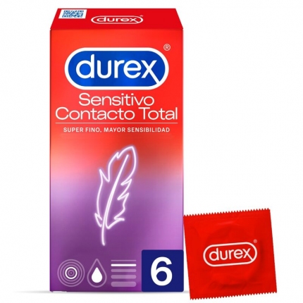 6x Preservativos Durex Contatto Sensitivo,3205582