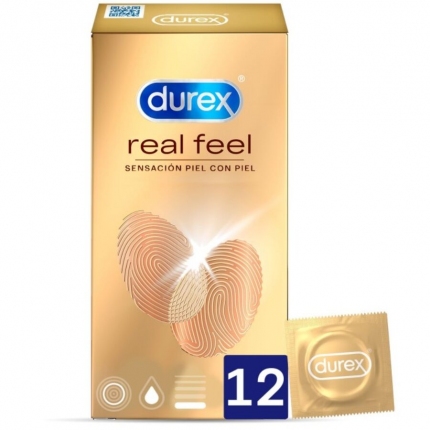 12x Preservativos Durex RealFeel,3205585