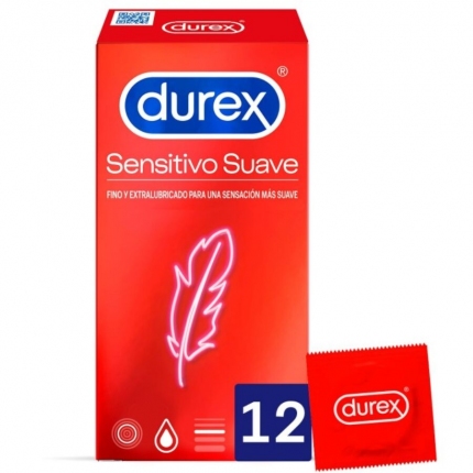 12x Preservativos Durex Sensitive Soft 3205586