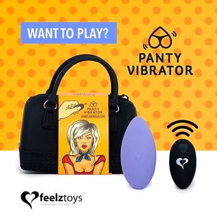 feelztoys panty vibe remote controlled vibrator purple