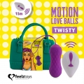 Bolas de Kegel FeelzToys Twisty com Vibração e Comando