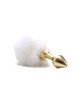 Plug Anal com Cauda de Coelho Dourado,2375690
