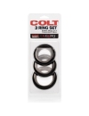 3x Cockring Colt Preto