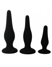Kit Plug Anal Pretty Love 3 Peças