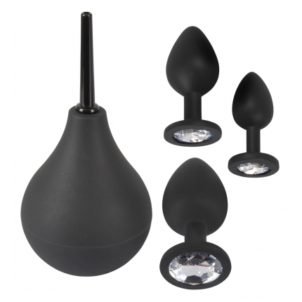 Kit Plug Anal com Duche 4 Peças,2435889