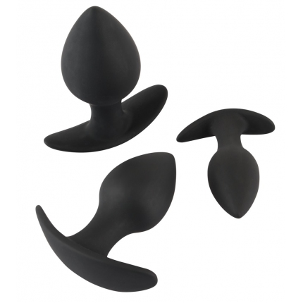 Kit Plug anal Black Velvet 3 Peças 2435902