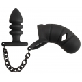 Cinto de Castidade Black Velvet com Plug Anal