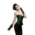 The bodice is Green with Lists Black