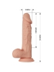 Vibrador Realístico Baile Com Impulso 24 cm 2186053