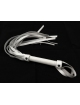 Chicote de Couro Genuíno Branco 48 cm 3336137