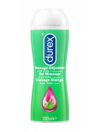 Gel Lubrificante e Óleo de Massagem Durex 2 em 1 Aloe Vera 200 ml,313003