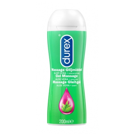 El Gel Lubricante y Aceite de Masaje de cinta adhesiva de 2 a 1 jugo de Aloe Vera 200 ml 313003