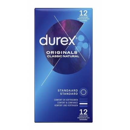 12x Preservativos Durex Originals Classic Natural