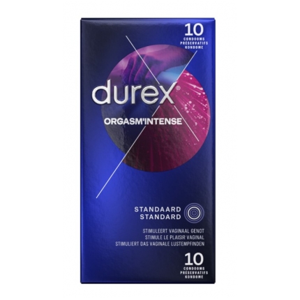 10x Preservativos Durex Orgasm'intense 3206148