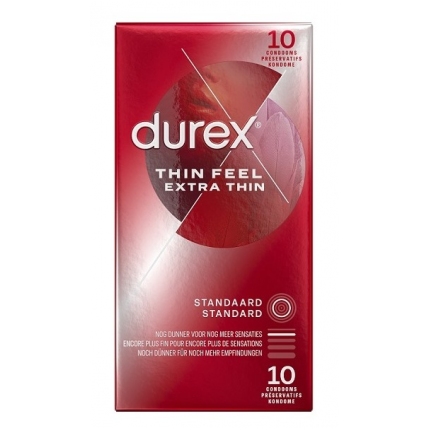 10x Preservativos Durex Thin Feel Extra Thin 3206150
