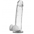 Dildo Realístico X-Ray Transparente 22 cm