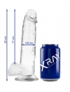 Dildo Realístico X-Ray Transparente 20 cm 2266153