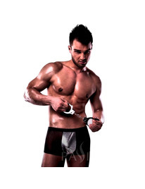 PASSION - 002 MEN METAL BLACK LINGERIE S/M