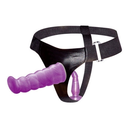 BAILE - LILAC FEMALE ANAL AND VAGINAL HARNESS GPOINT 17 CM D-194500