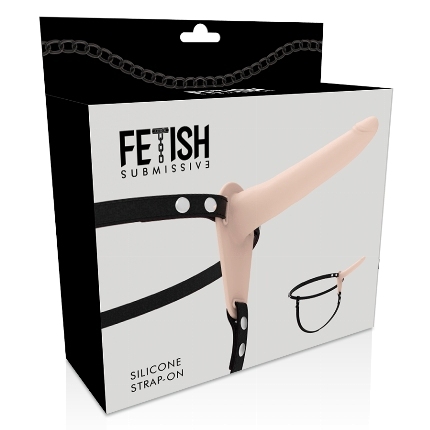 FETISH SUBMISSIVE HARNESS - FLESH SILICONE 15 CM D-221272