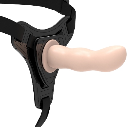 FETISH SUBMISSIVE HARNESS - FLESH SILICONE G-SPOT 12.5 CM D-221302