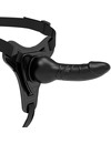 FETISH SUBMISSIVE HARNESS - BLACK SILICONE REALISTIC 16 CM D-221305