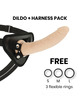 DELTA CLUB - TOYS HARNESS + DONG FLESH SILICONE 17 X 3 CM D-227184