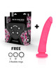 DELTA CLUB - TOYS ARNES + DILDO ROSA SILICONA MEDICA 17 X 3 CM