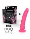 DELTA CLUB - TOYS HARNESS + DONG PINK SILICONE 20 X 4 CM D-227188