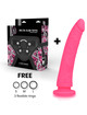 DELTA CLUB - TOYS ARNES + DILDO ROSA SILICONA MEDICA 23 X 4.5 CM