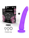 DELTA CLUB - TOYS HARNESS + DONG PURPLE SILICONE 23 X 4.5 CM D-227192