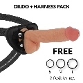 CYBER SILICOCK - STRAP-ON SAUL LIQUID SILICONE WITH 3 RINGS FREE