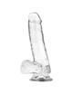 X RAY - HARNESS + CLEAR COCK WITH BALLS 18.5 CM X 3.8 CM D-227442
