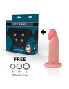 ROCKARMY - HARNESS + DUAL DENSITY TIGER REALISTIC DILDO 14CM D-227452