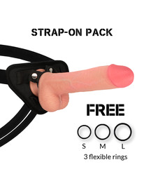 ROCKARMY - ARNÉS + LIQUID SILICONE DILDO PREMIUM KINGCOBRA 24CM