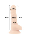 COCK MILLER - HARNESS + SILICONE DENSITY COCKSIL ARTICULABLE 13 CM D-227621
