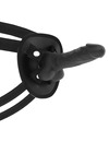COCK MILLER - HARNESS + SILICONE DENSITY COCKSIL ARTICULABLE BLACK 13 CM D-227622