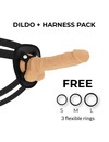 COCK MILLER - HARNESS + SILICONE DENSITY ARTICULABLE COCKSIL 18 CM D-227623