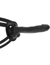 COCK MILLER - HARNESS + SILICONE DENSITY ARTICULABLE COCKSIL BLACK 24 CM D-227628