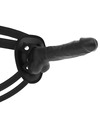 COCK MILLER - HARNESS + SILICONE DENSITY ARTICULABLE COCKSIL BLACK 18 CM D-229456