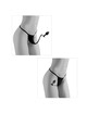 HOOK UP PANTIES - CROTCHLESS SECRET GEM BLACK BOW D-230564
