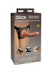 KING COCK - ELITE COMFY ADJUSTABLE HARNESS WITH DILDO 17.8 CM D-236639