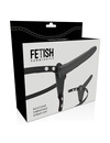 FETISH SUBMISSIVE HARNESS - BLACK SILICONE VIBRATOR 15 CM D-221276