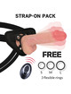 ROCKARMY - HARNESS + LIQUID SILICONE VIBRATOR PREMIUM APACHE REMOTE CONTROL 22CM D-227460