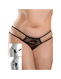 HOOK UP PANTIES - CROTCHLESS PLEASURE PEARLS TALLA XL/XXL