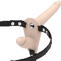 FETISH SUBMISSIVE HARNESS - DOBLE PENETRACIÓN VIBRADOR FLESH UP