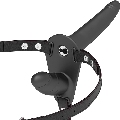 Strap On Fetish Submissive Dupla Penetração com Vibração Preto