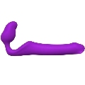 ADRIEN LASTIC - QUEENS STRAP-ON FLEXIBLE VIOLET SIZE M